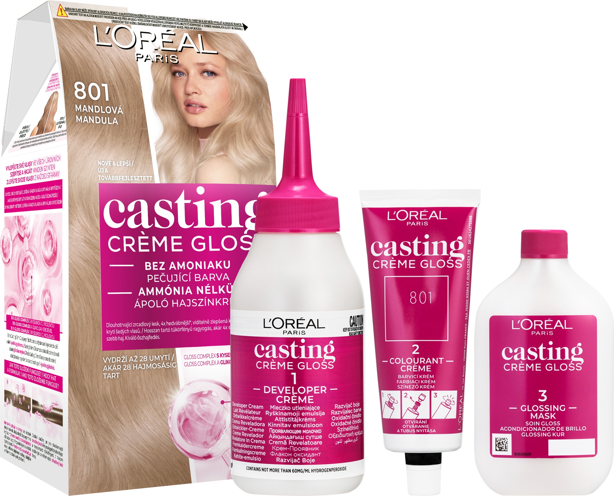 L'ORÉAL Casting Creme Gloss 801 Mandľová