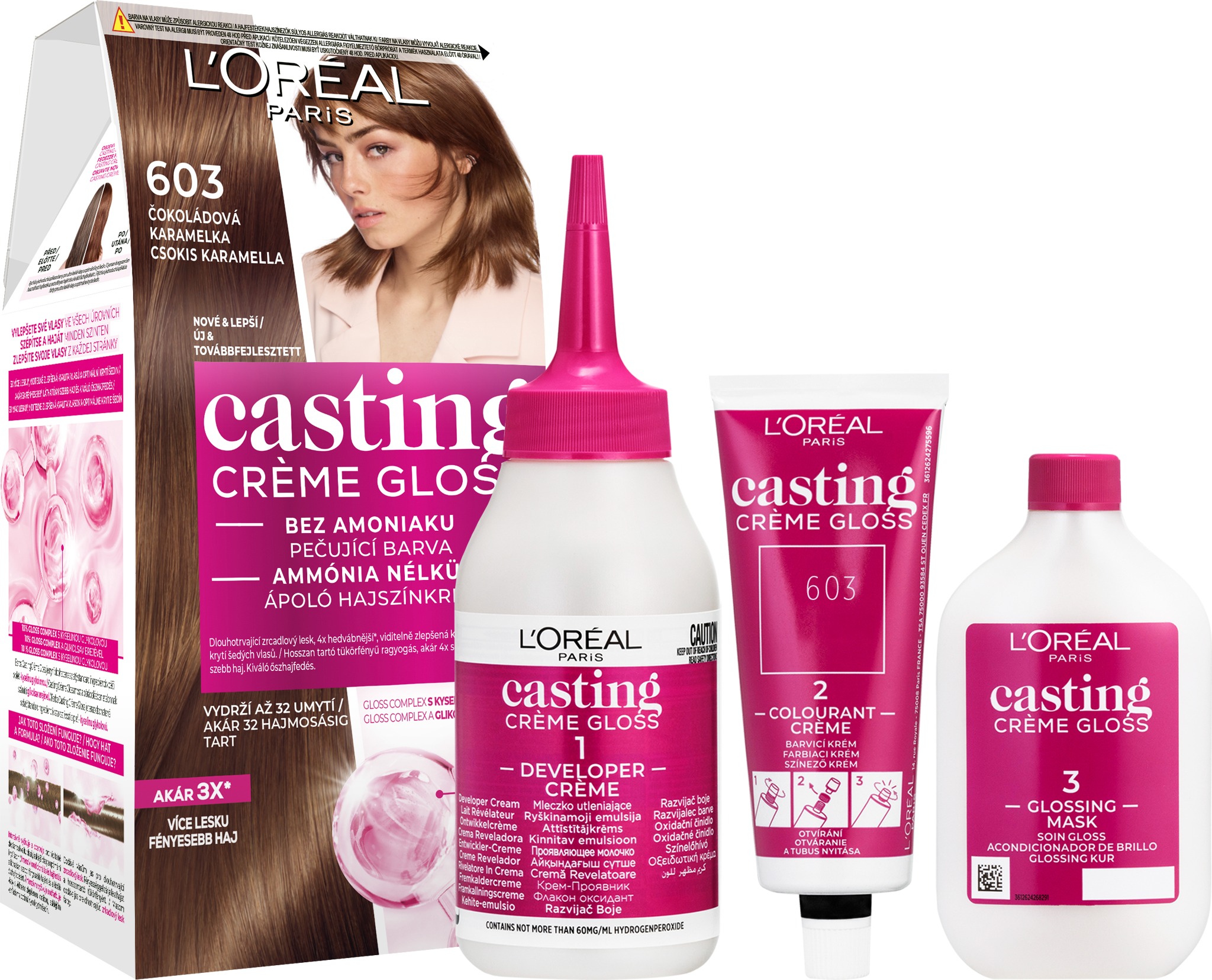 ĽORÉAL CASTING Creme Gloss 603 Čokoládová karamelka