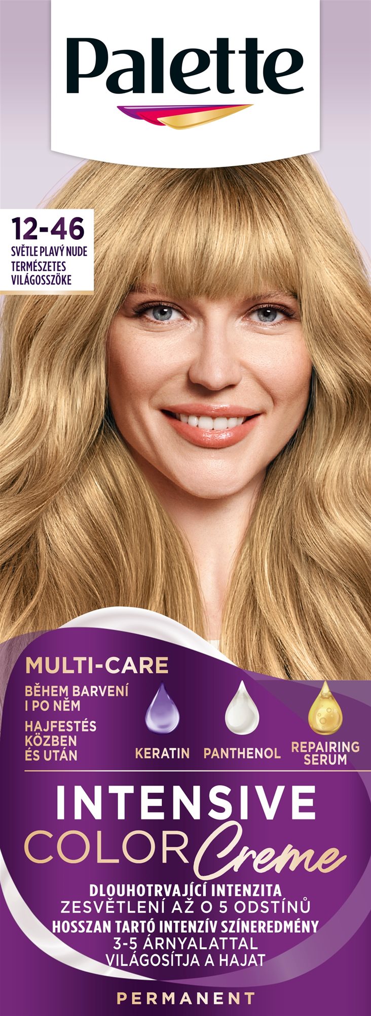 SCHWARZKOPF PALETTE Intensive Color Cream 12-46 (BW12) Svetloplavý nude