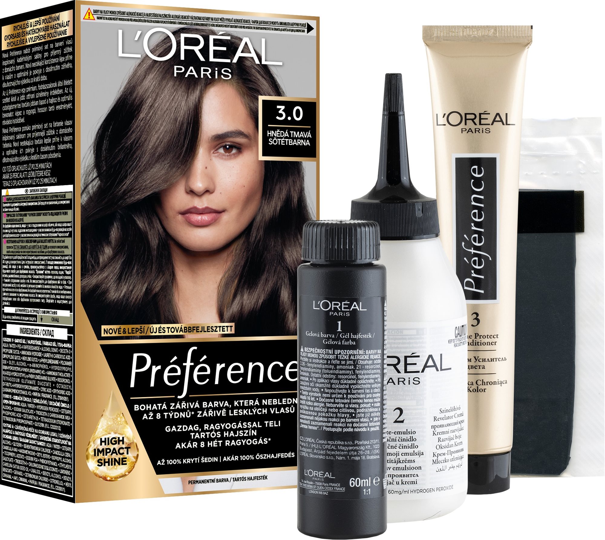 L'ORÉAL PARIS Récital Préférence Brasilia 3.0 tmavá hnedá