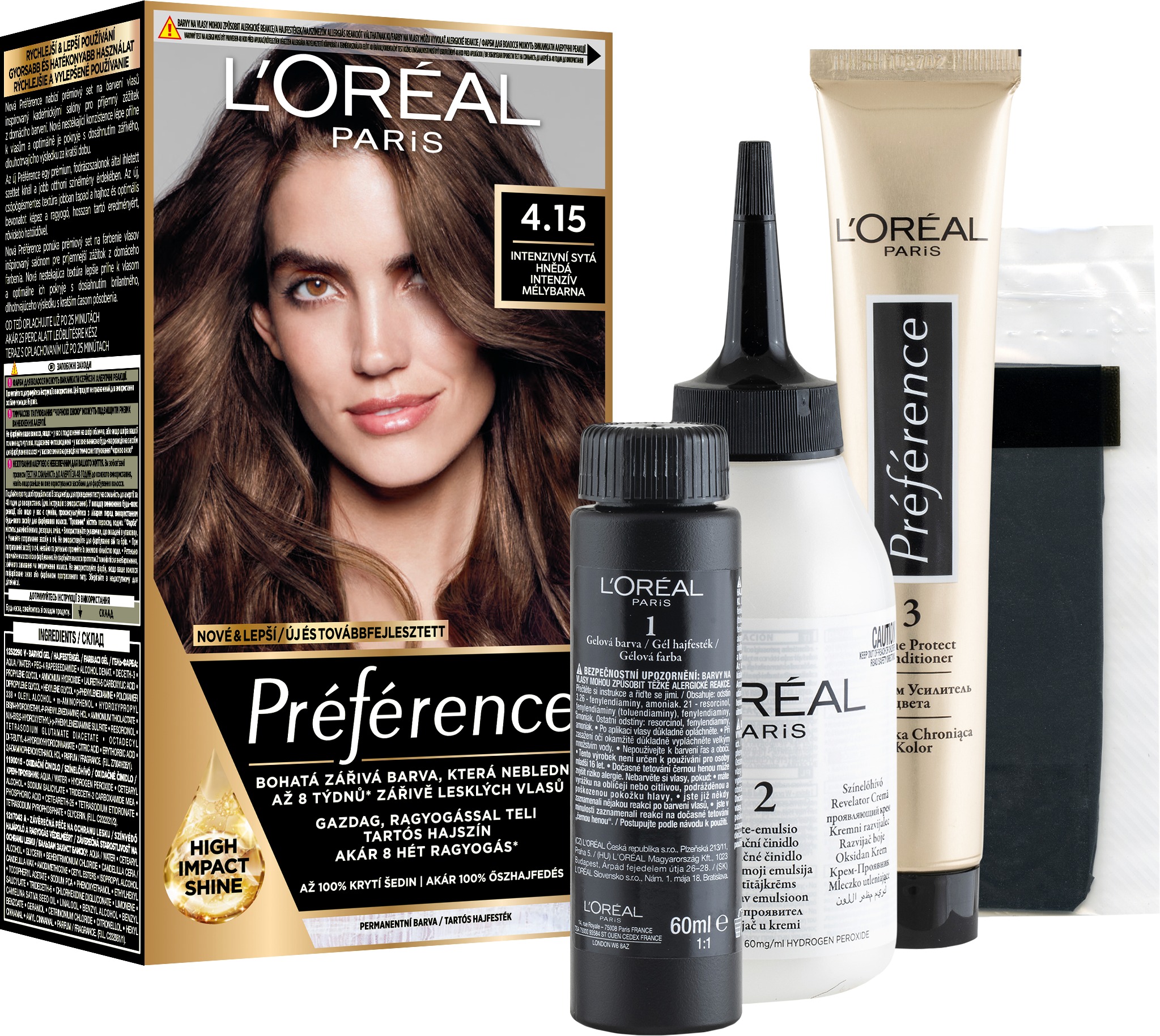 L'ORÉAL PARIS Récital Préférence Caracas 4.15/M1, intenzívna ľadová čokoláda