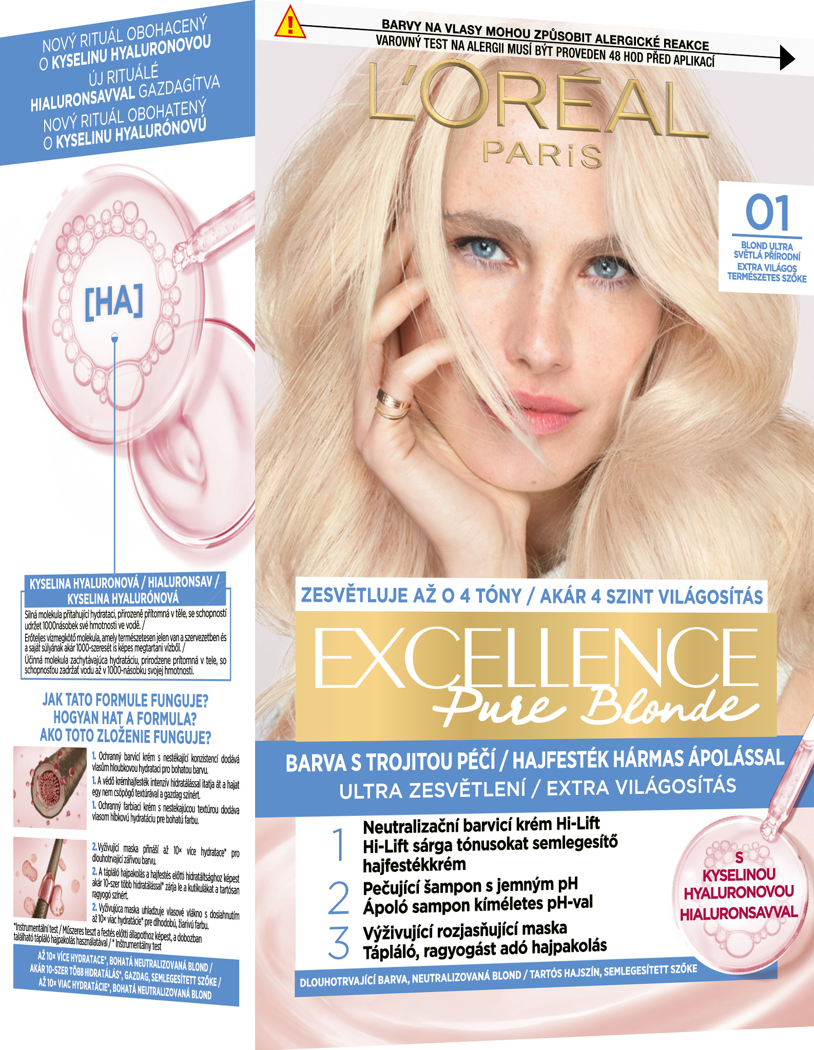 L'Oréal Paris Excellence Pure Blonde 01, blond ultra svetlá prírodná