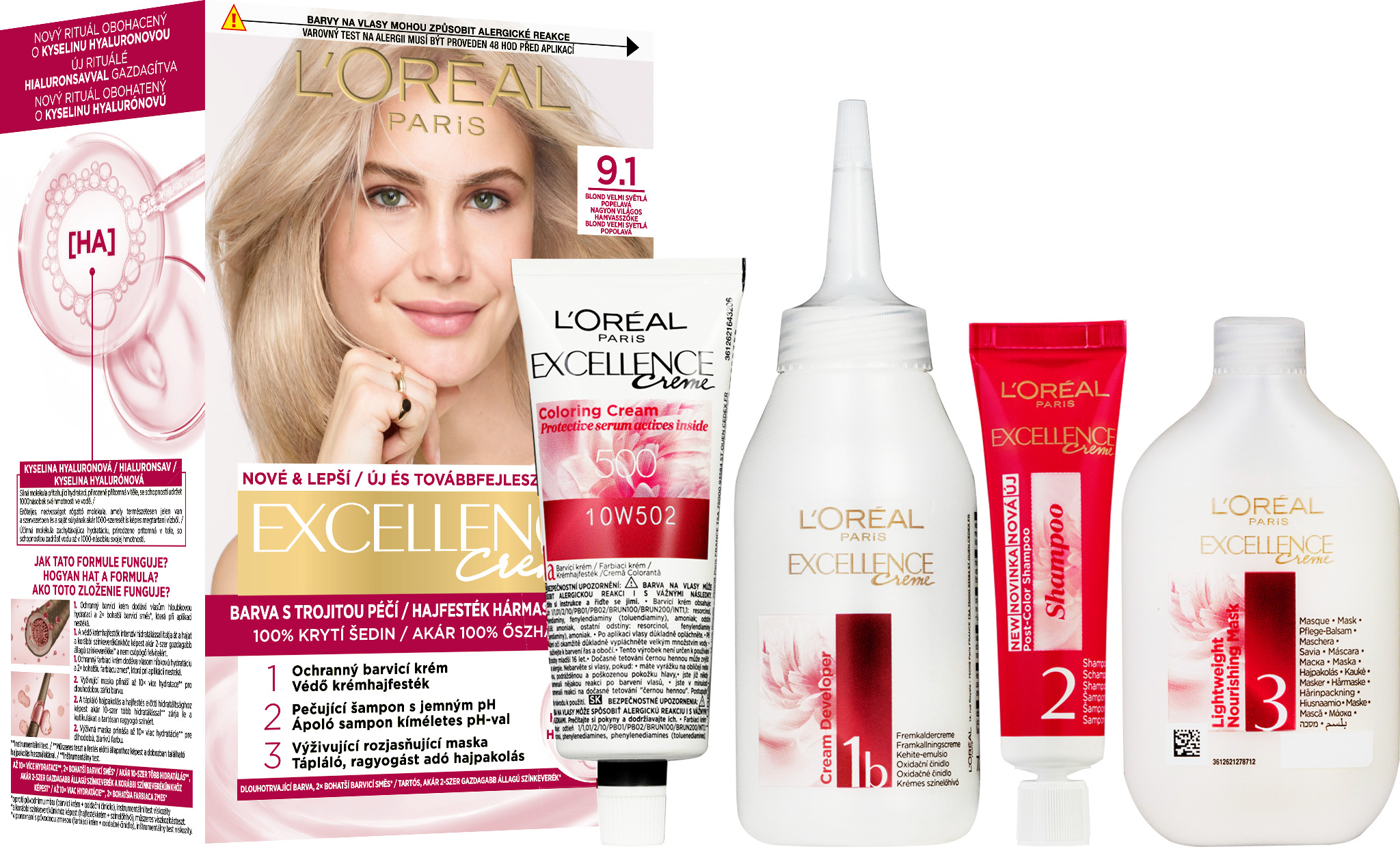L'ORÉAL PARIS EXCELLENCE 9.1 Blond veľmi svetlá popolavá
