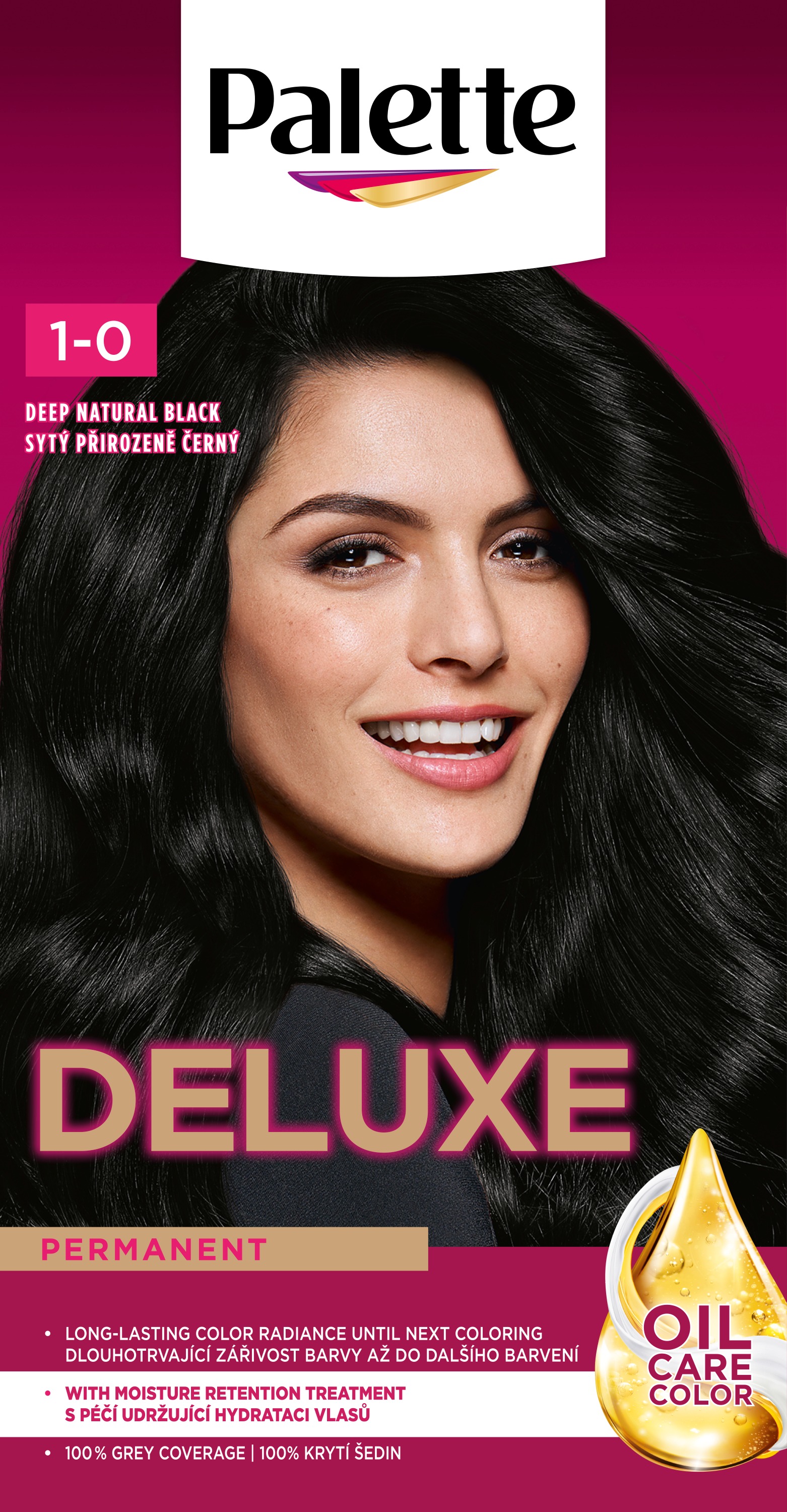 SCHWARZKOPF PALETTE Deluxe 1-0 Sýta prirodzene čierna 50 ml