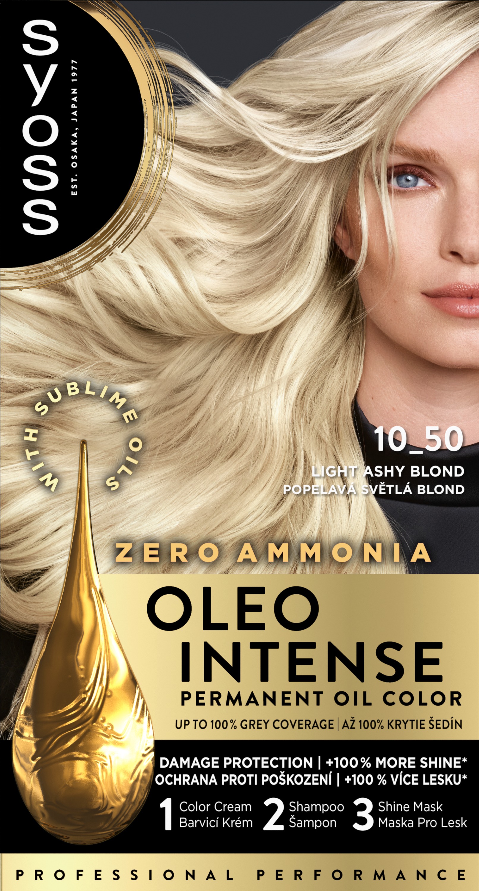 SYOSS Oleo Intense 10-50, svetlá popolavá blond, 50 ml
