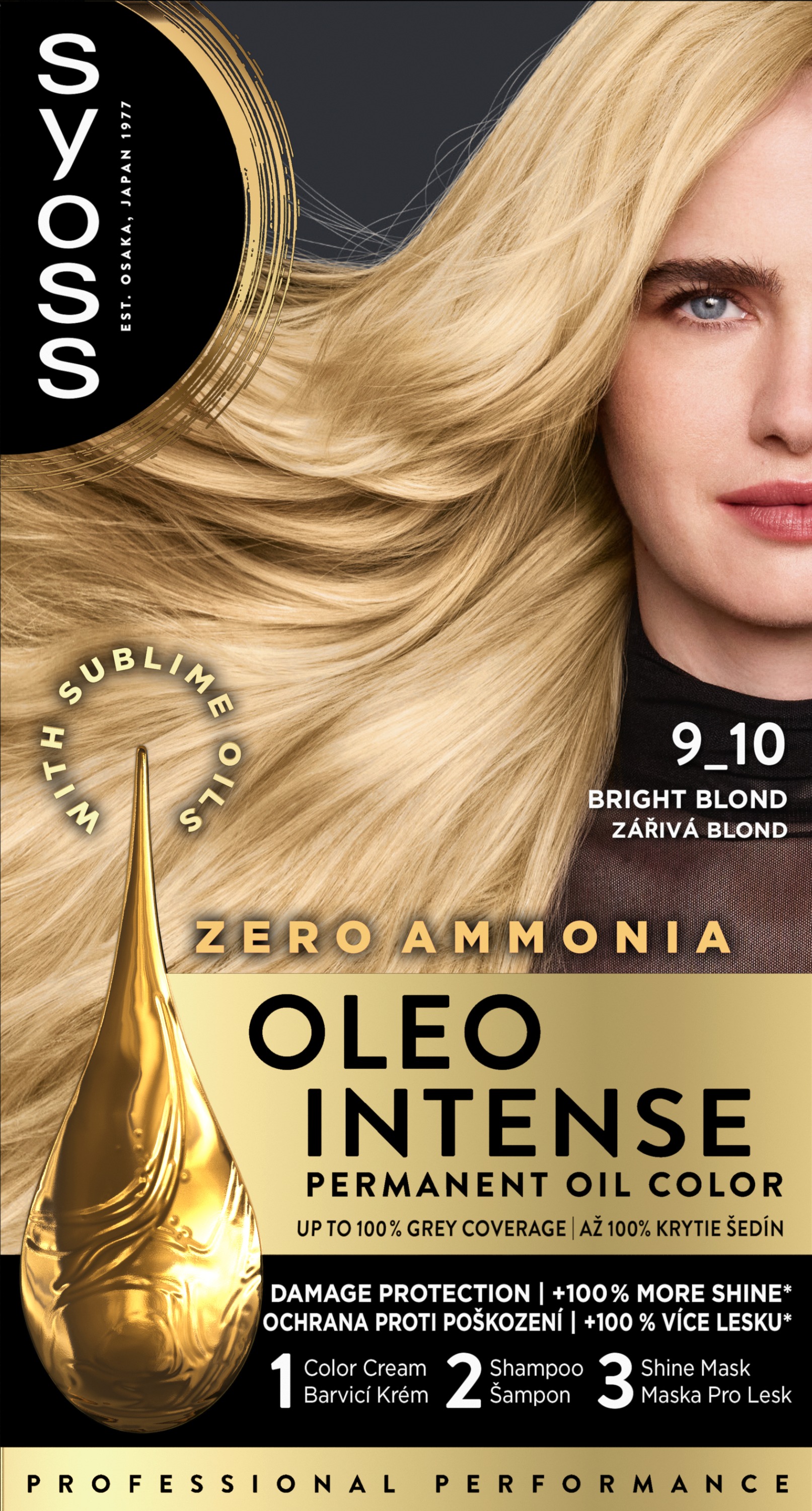 SYOSS Oleo Intense 9-10, žiarivá blond, 50 ml