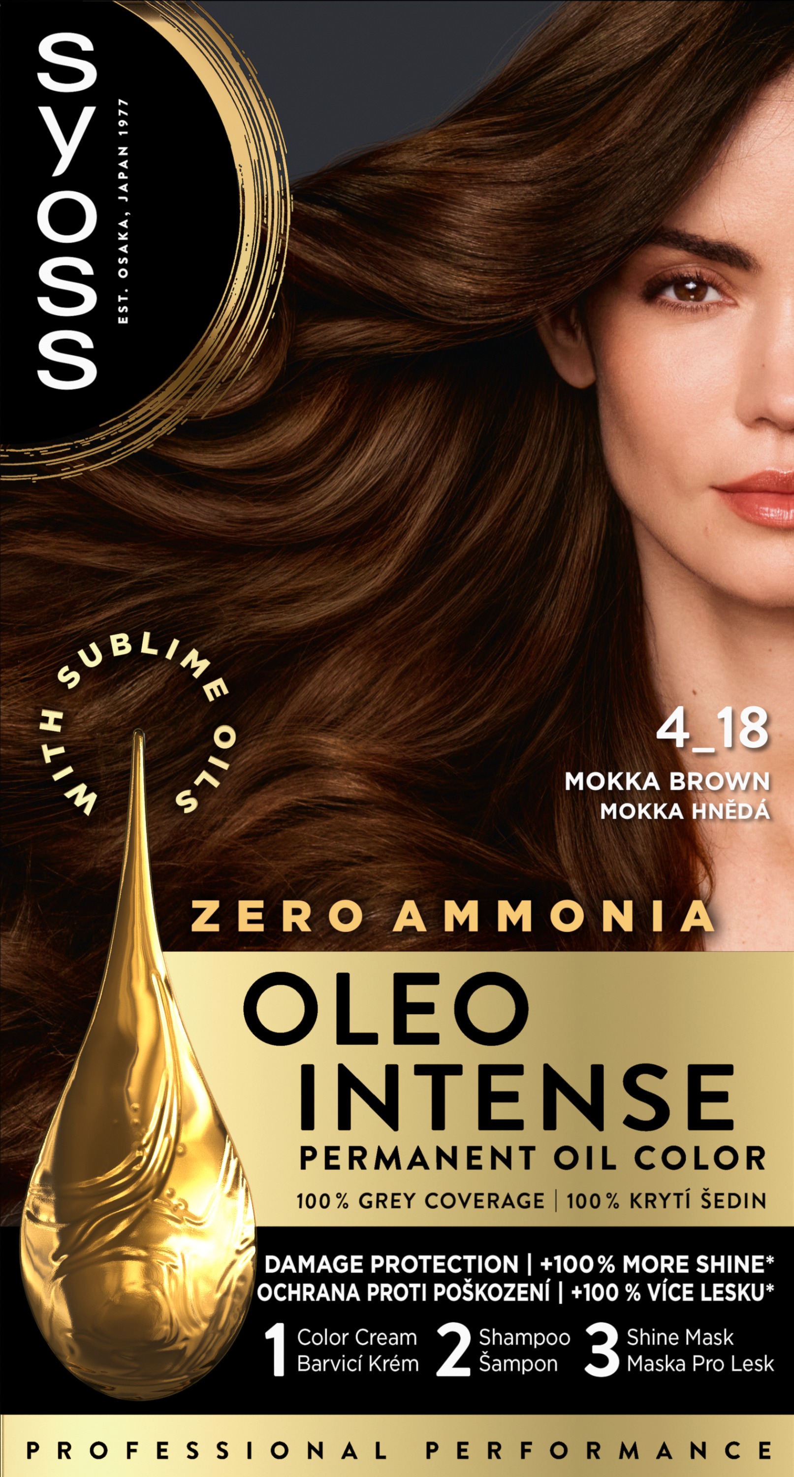 SYOSS Oleo Intense 4-18 Hnedá mokka 50 ml
