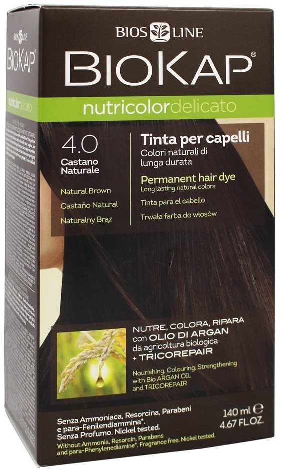 BIOKAP Nutricolor Delicato Brown Gentle Dye 4.00 140 ml