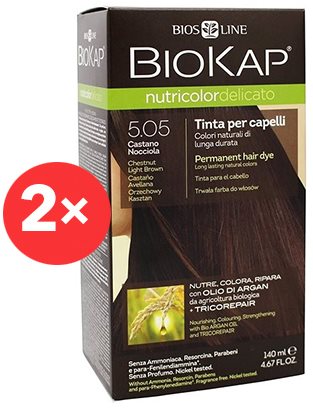 BIOKAP Nutricolor Delicato Dark Golden Blond Gentle Dye 6.30 (2× 140 ml)
