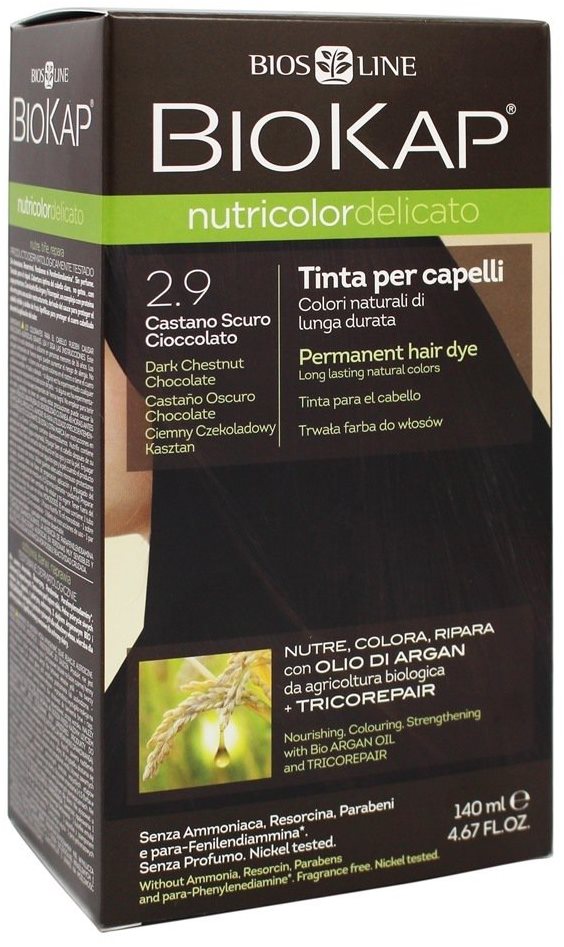 BIOKAP Nutricolor Delicato Dark Chestnut Chocolate Gentle Dye 2.90 140 ml