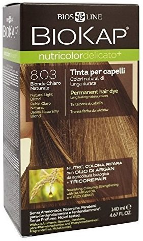 BIOKAP Nutricolor Delicato Natural Light Blond Gentle Dye 8.03 140 ml
