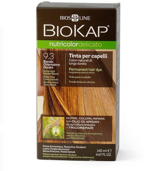 BIOKAP Nutricolor Delicato Extra Light Golden Blond Gentle Dye 9.30 140 ml