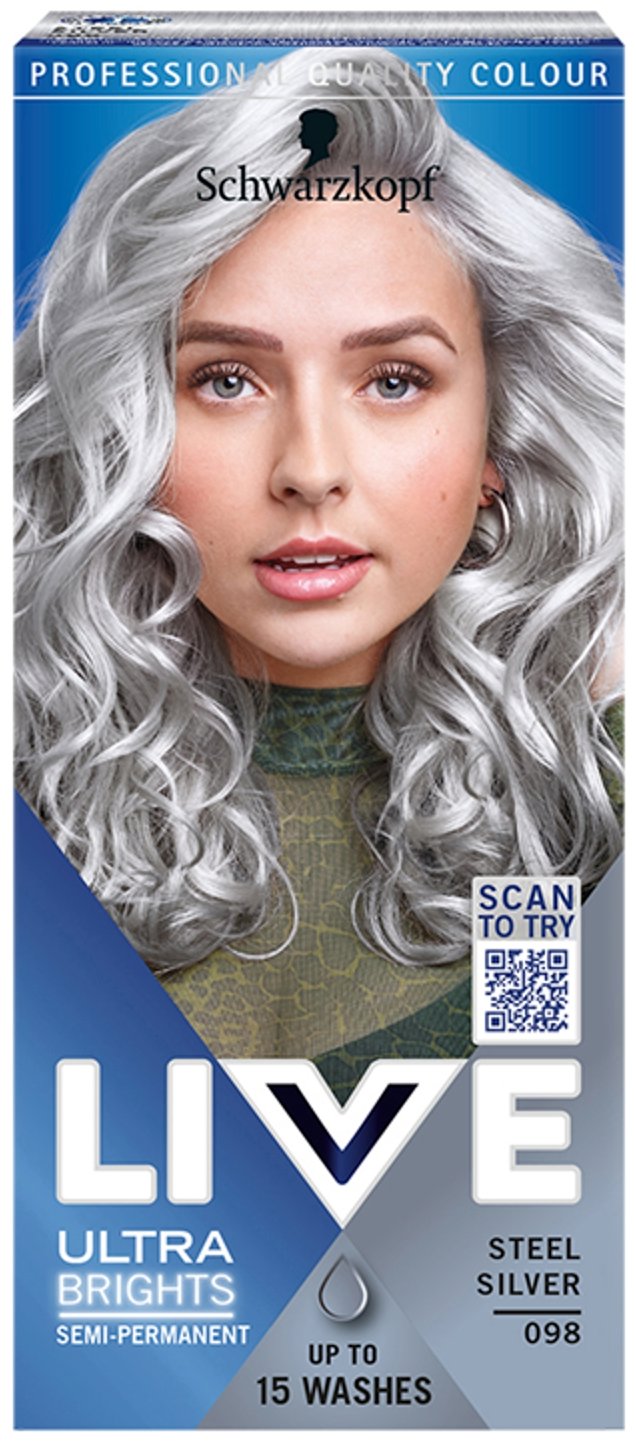 SCHWARZKOPF LIVE 98 Silver Steel 50 ml