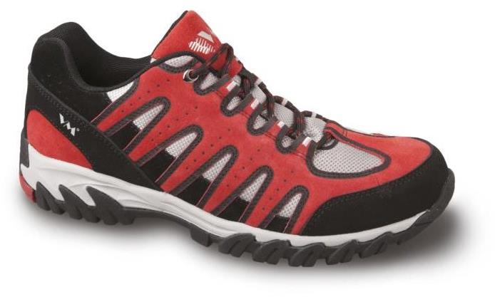 VM FOOTWEAR Poltopánky outdoor kožené v kombinácii s textilom CALGARY 4835-35 červená, veľkosť 36