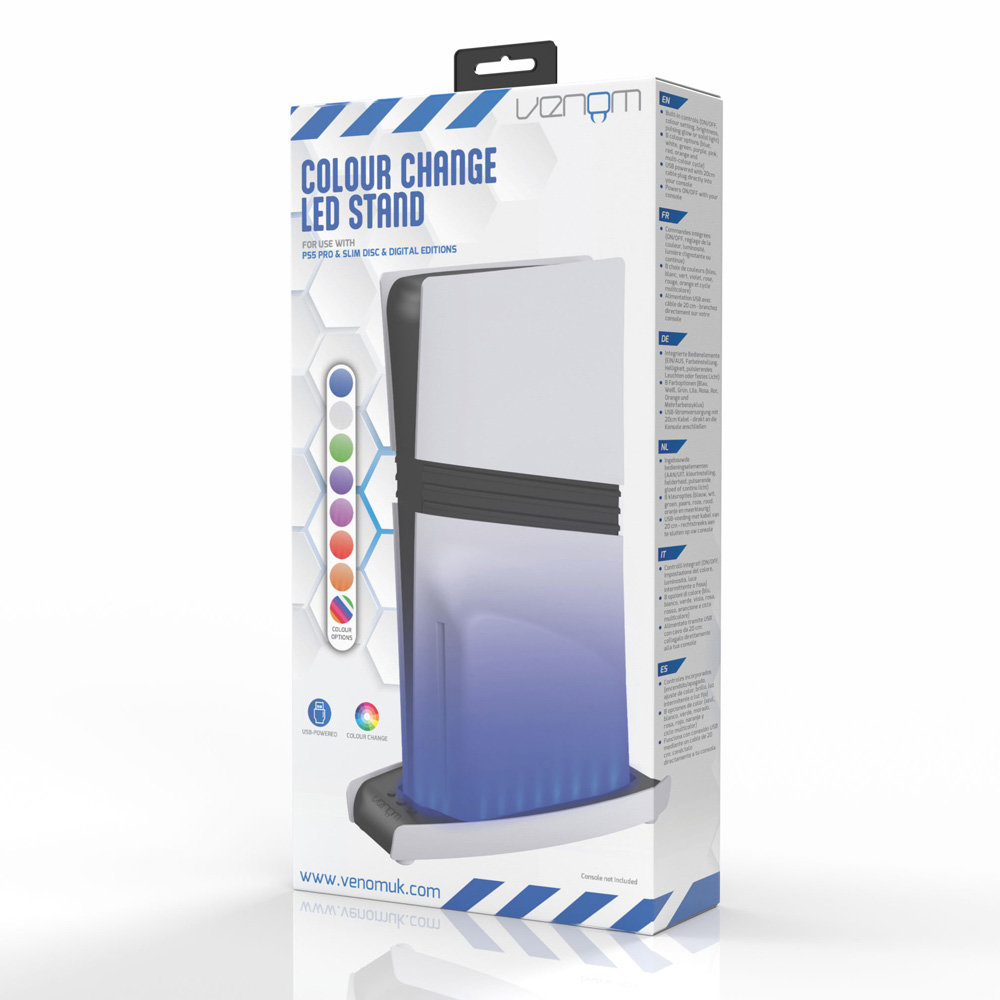 VENOM VS5027 PS5 Pro/Slim Multi-Colour LED Stand