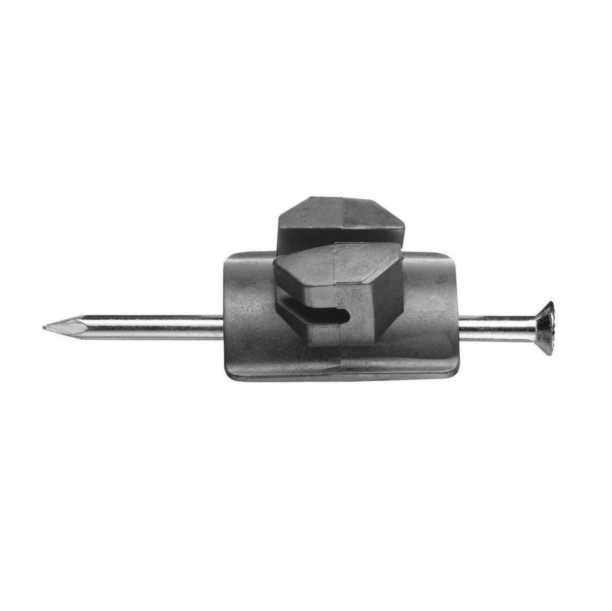 Izolátor pre elektrický ohradník s klincom, na lanko a drôt do 4 mm, 25 ks