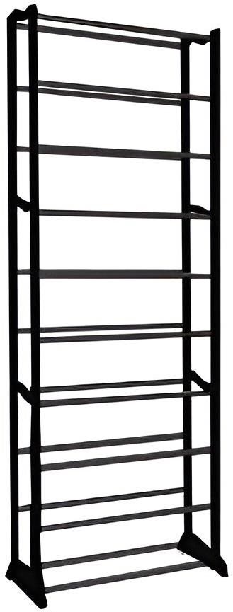 Verk Skladací botník Amazing Shoe Rack, 30 párov, čierny
