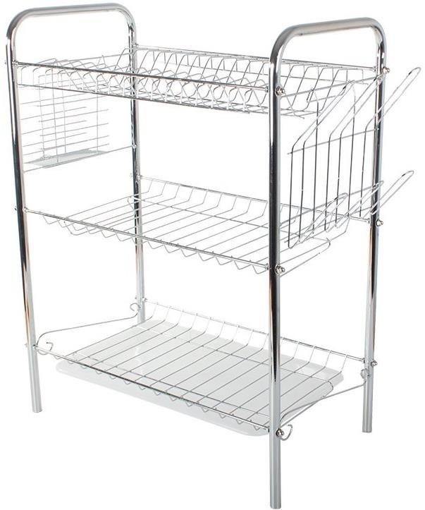 Verk 07119 Trojúrovňový odkvapkávač na riad strieborný