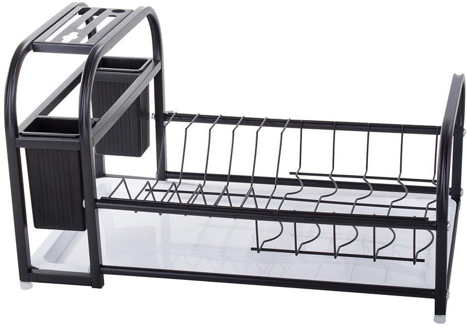 Verk 07130 Poschodový odkvapkávač na riad čierny