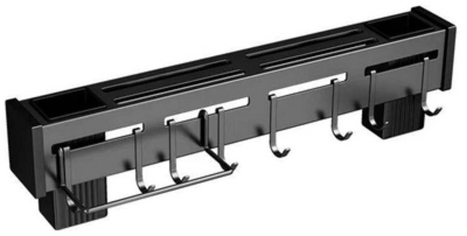 Verk 07133 Nástenné držadlo na kuchynské náčinie čierne