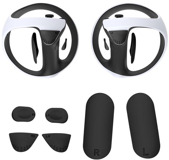 DOBE Protišmykové silikónové kryty na gamepad Playstation VR2 čierne