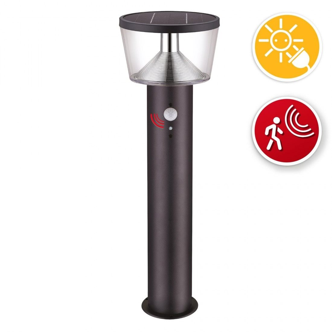 VELAMP LED solárny záhradný stĺpik SL344