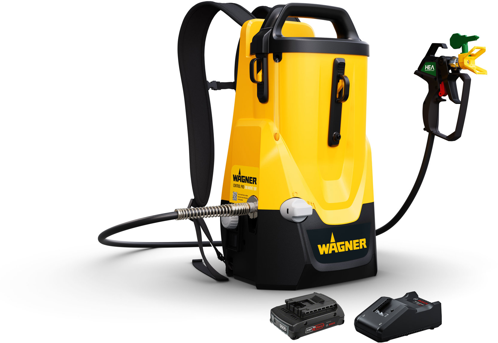 WAGNER Striekacia pištoľ Control Pro 300 Move 18 V Kit s predĺžením 30 cm (1x 2 Ah)