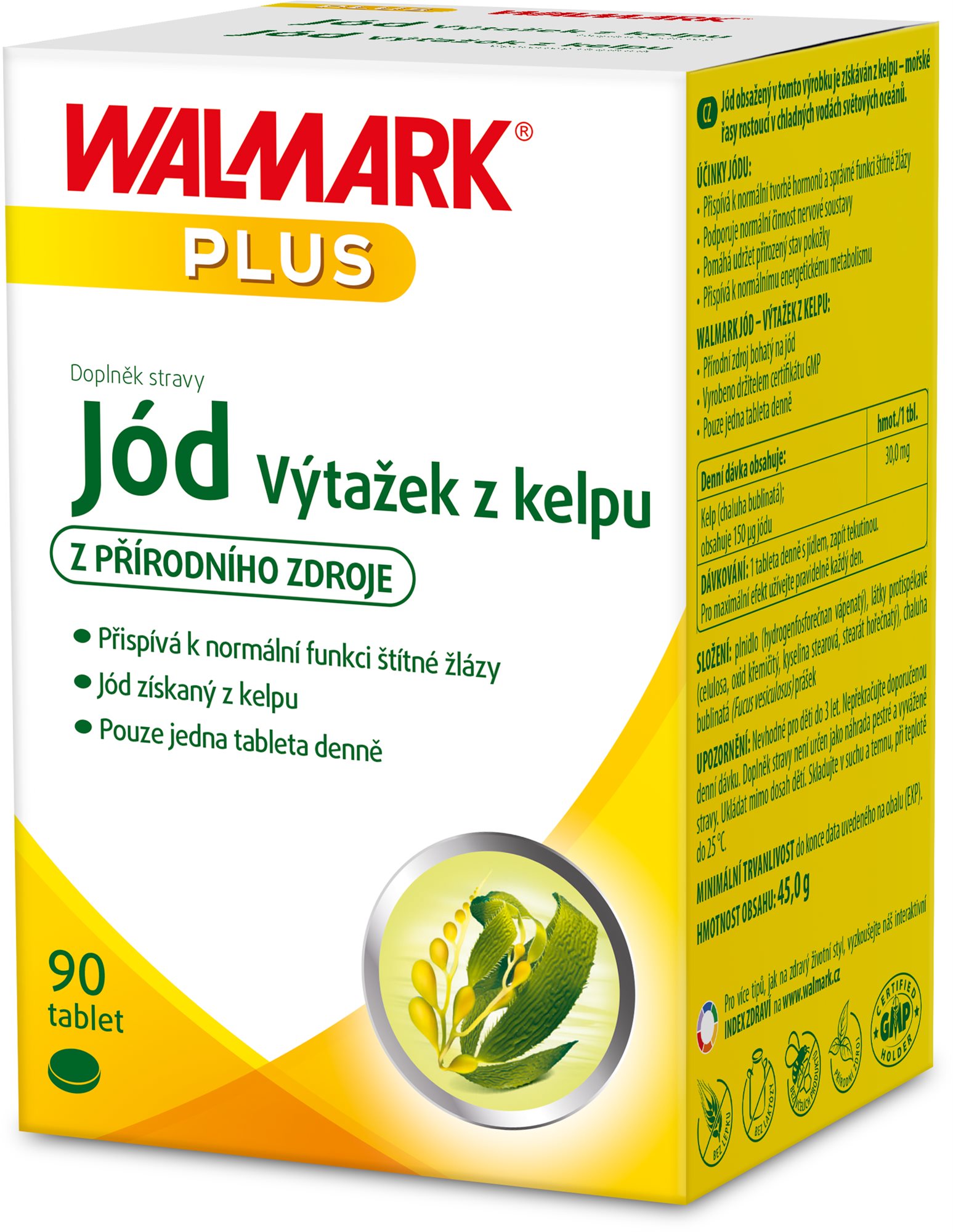Walmark Jód Výťažok z kelpu 90 tabliet