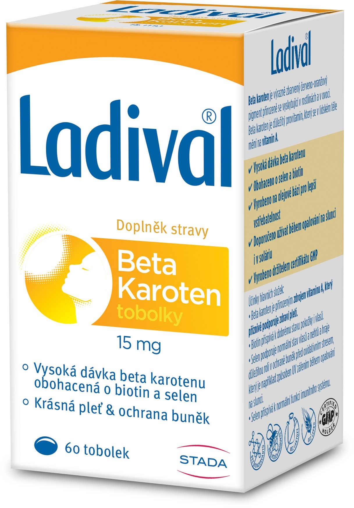 Ladival Beta karotén 15 mg, 60 toboliek