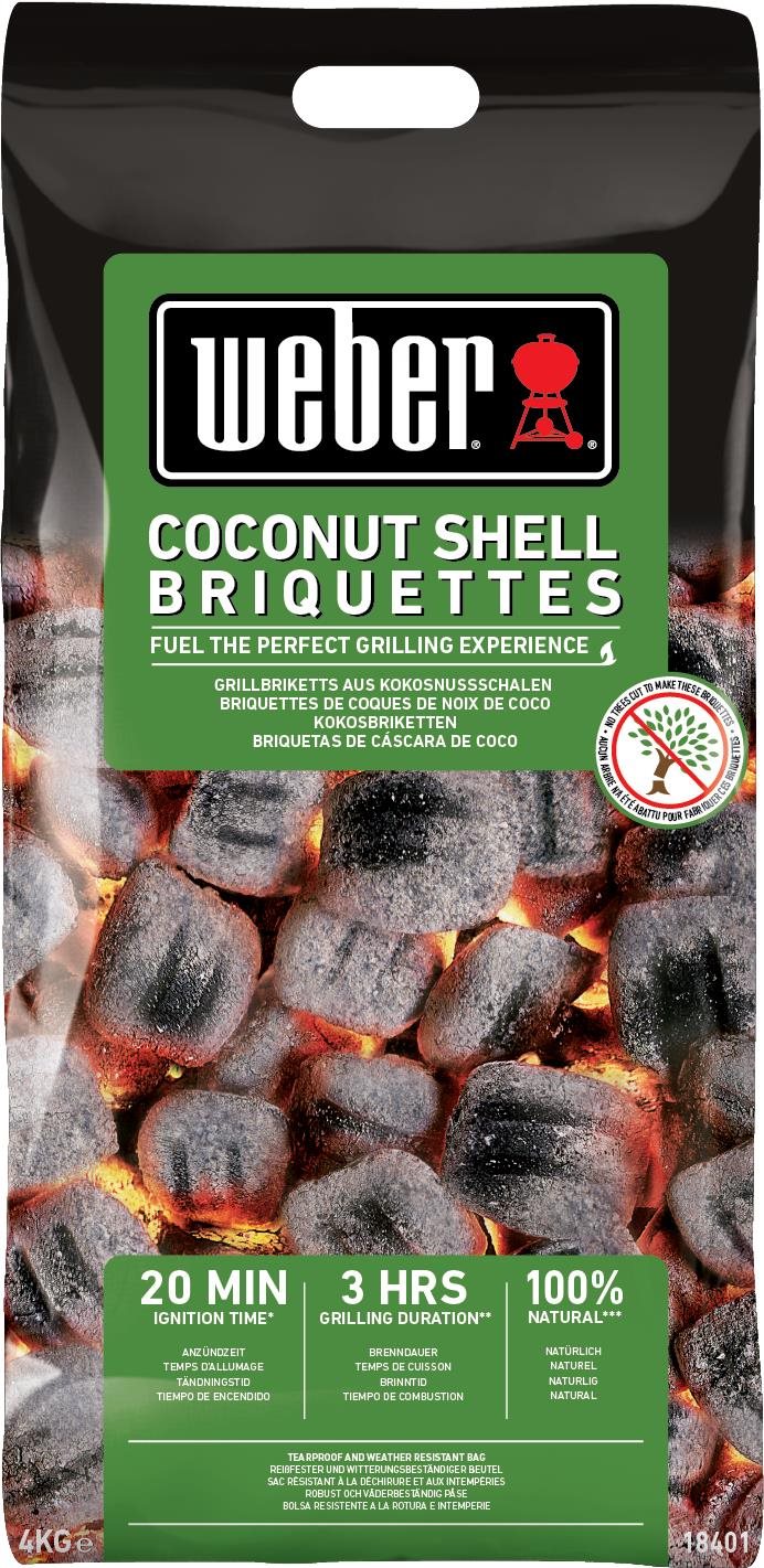 Weber brikety z kokosových škrupín 4 kg