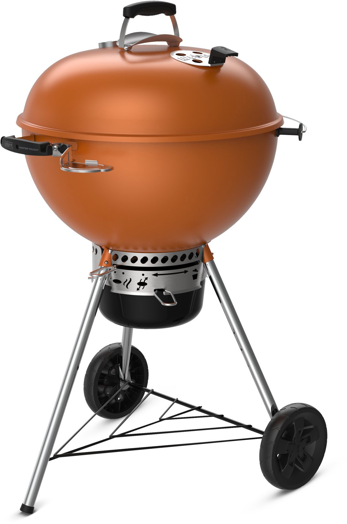 WEBER Gril na drevo a uhlie Master-Touch GBS C-5755 priemer 57 cm, Burnt Orange