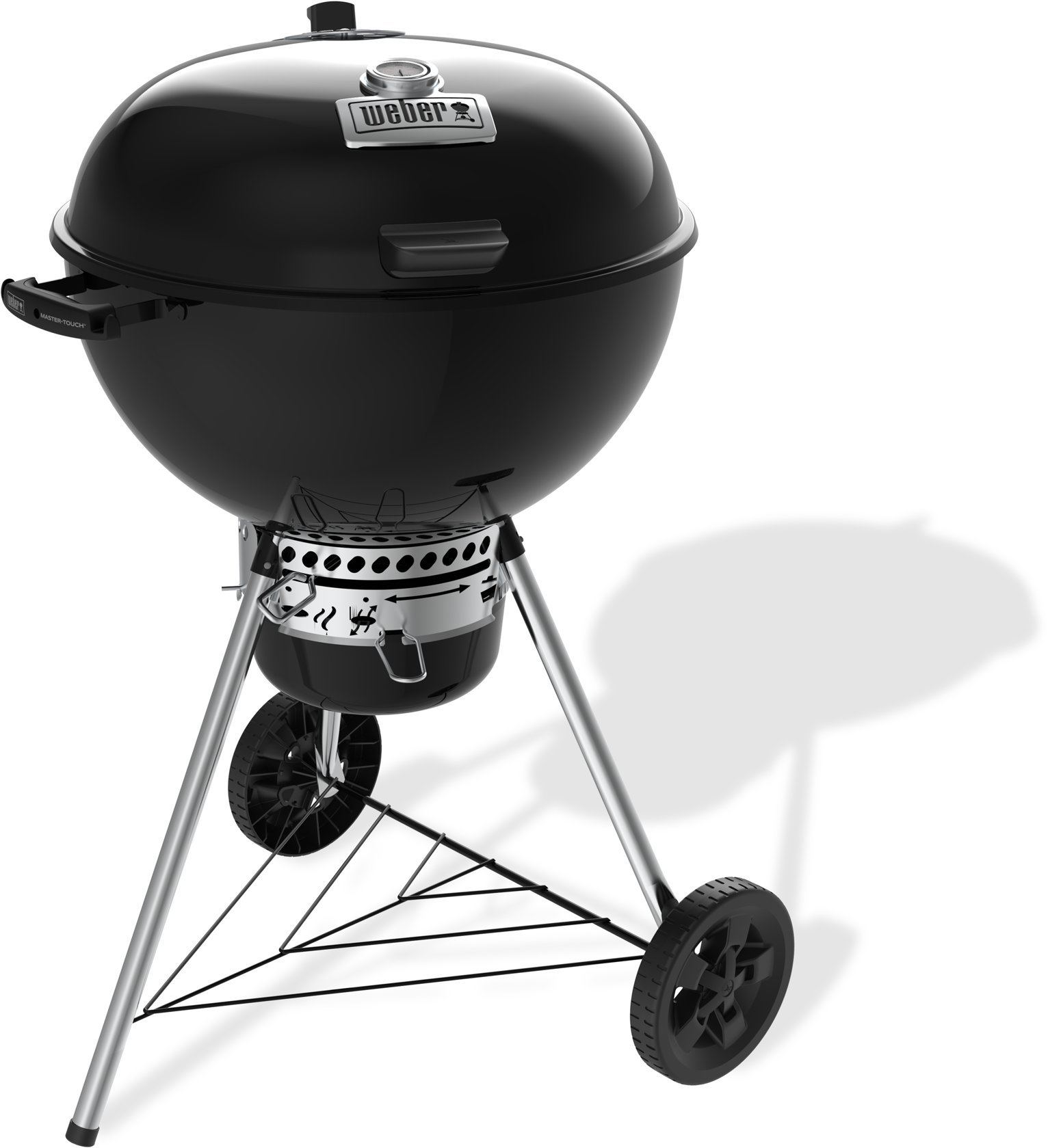 WEBER Gril na drevo a uhlie Master-Touch Premium GBS E-5770 priemer 57 cm, Black
