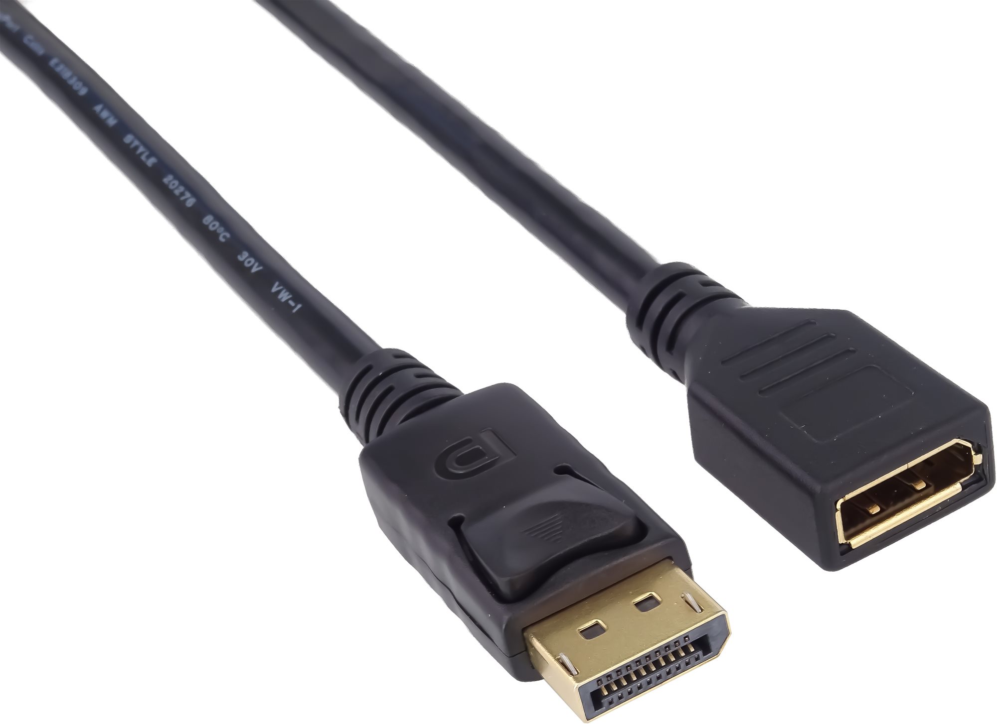 PremiumCord DisplayPort - DisplayPort predlžovací, tienený, 2 m