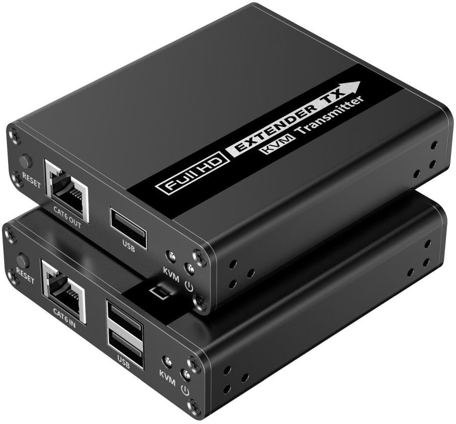 PremiumCord HDMI KVM extender 4K a FULL HD 1080p na 70 m s prenosom USB