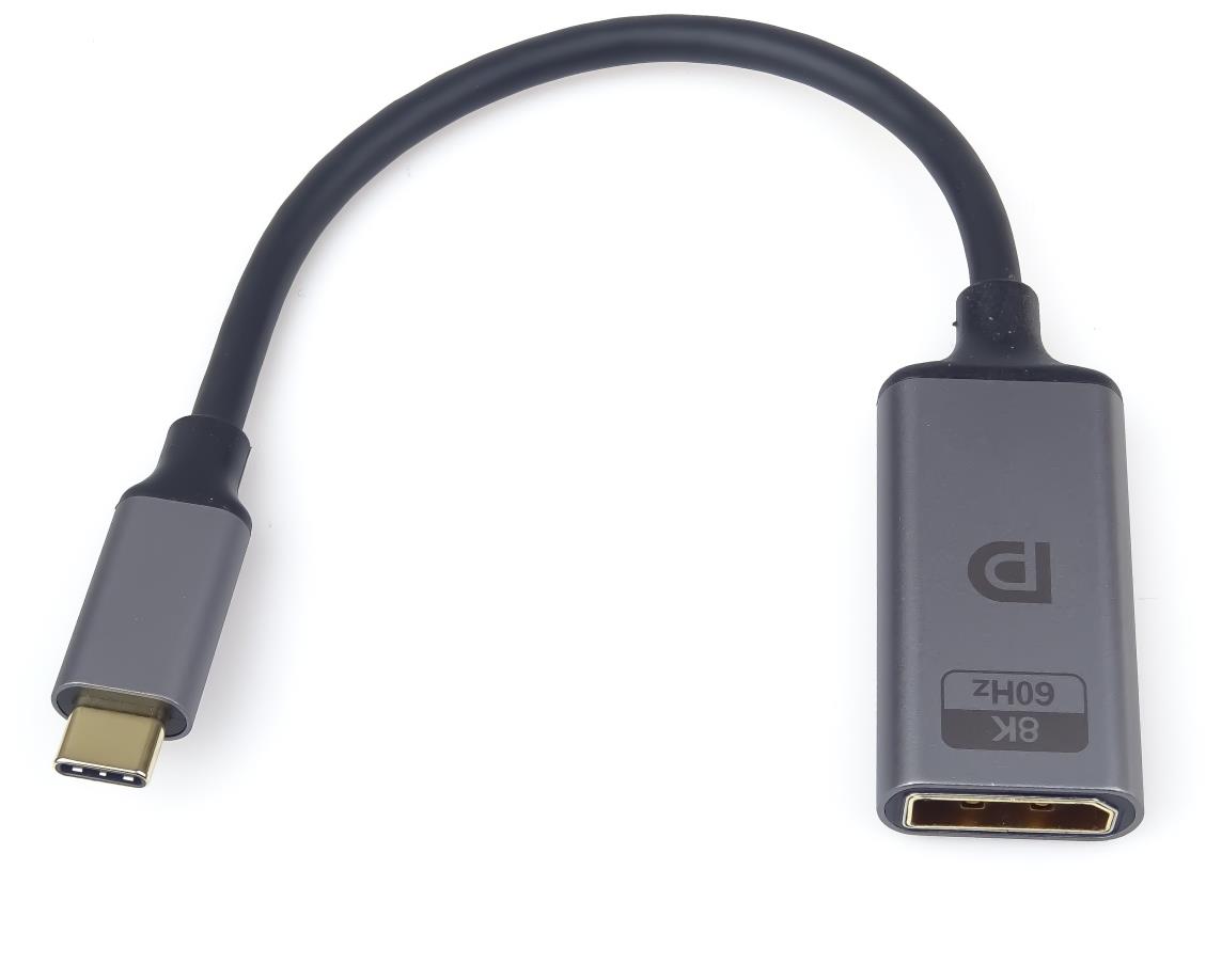 PremiumCord adaptér USB-C na DisplayPort DP1.4 Male/Female 8K@60Hz a 4k@120 Hz 20 cm