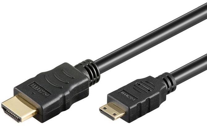 PremiumCord Kábel 4K HDMI A – HDMI mini C, 2 m
