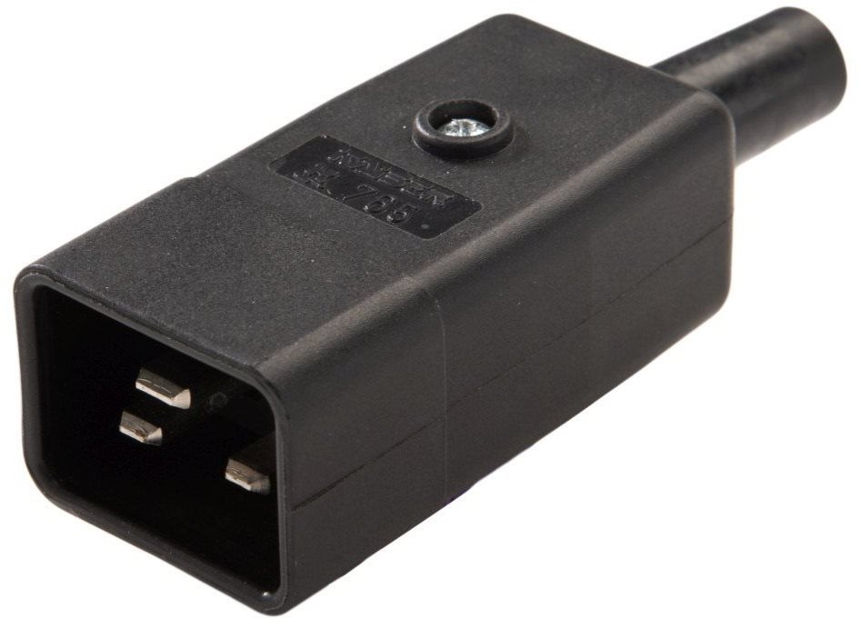 PremiumCord Konektor sieťový 230 V/M 16A C20, IEC60320