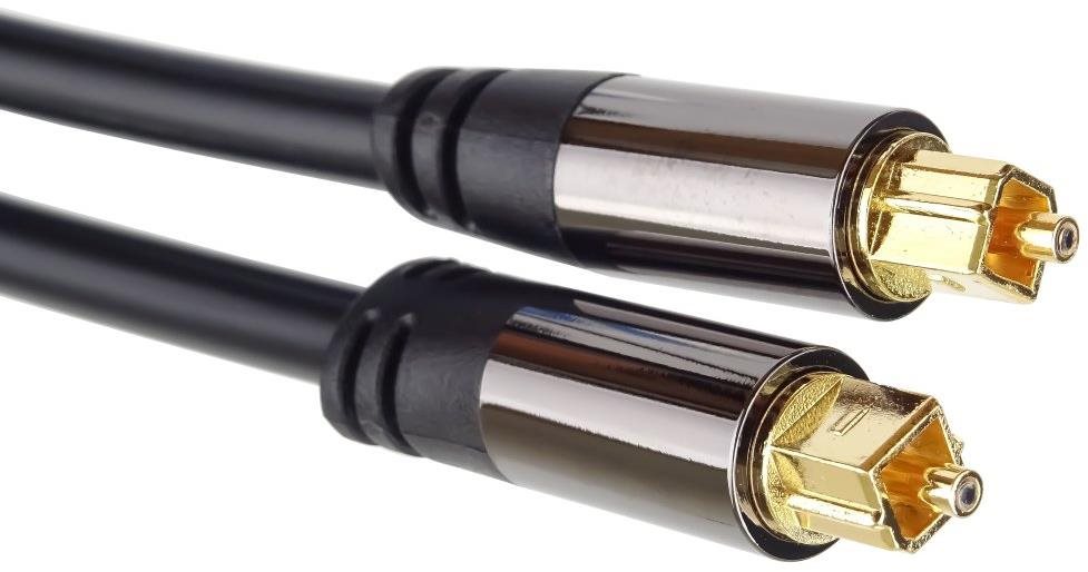 PremiumCord Kábel Toslink M/M, OD: 6 mm, Gold 5 m