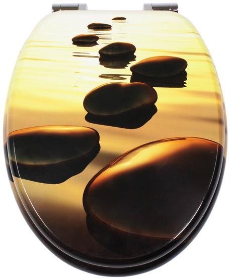 WC sedadlo SCHÜTTE SEA STONE | MDF, Soft Close