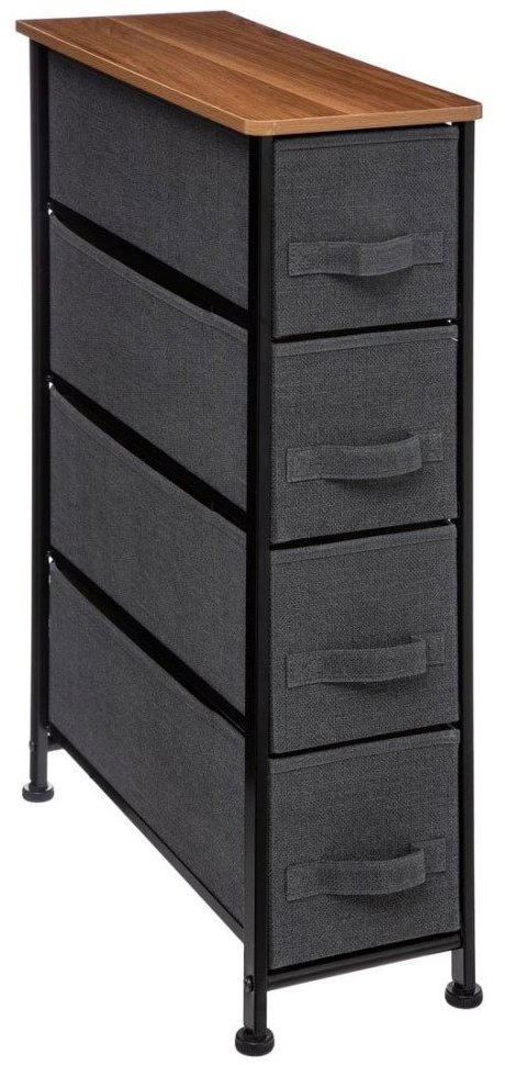 5five Simply Smart Koupelnový regál se 4 textilními zásuvkami 48 × 20 × 75 cm