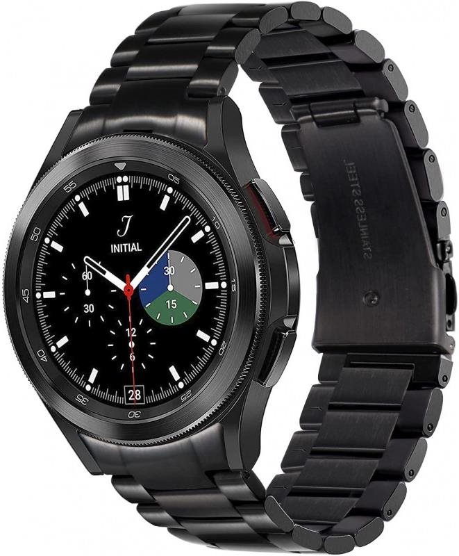 Drakero Kovový na Samsung Galaxy Watch 4, 5, 6, 7 (44/45/46 mm) čierny
