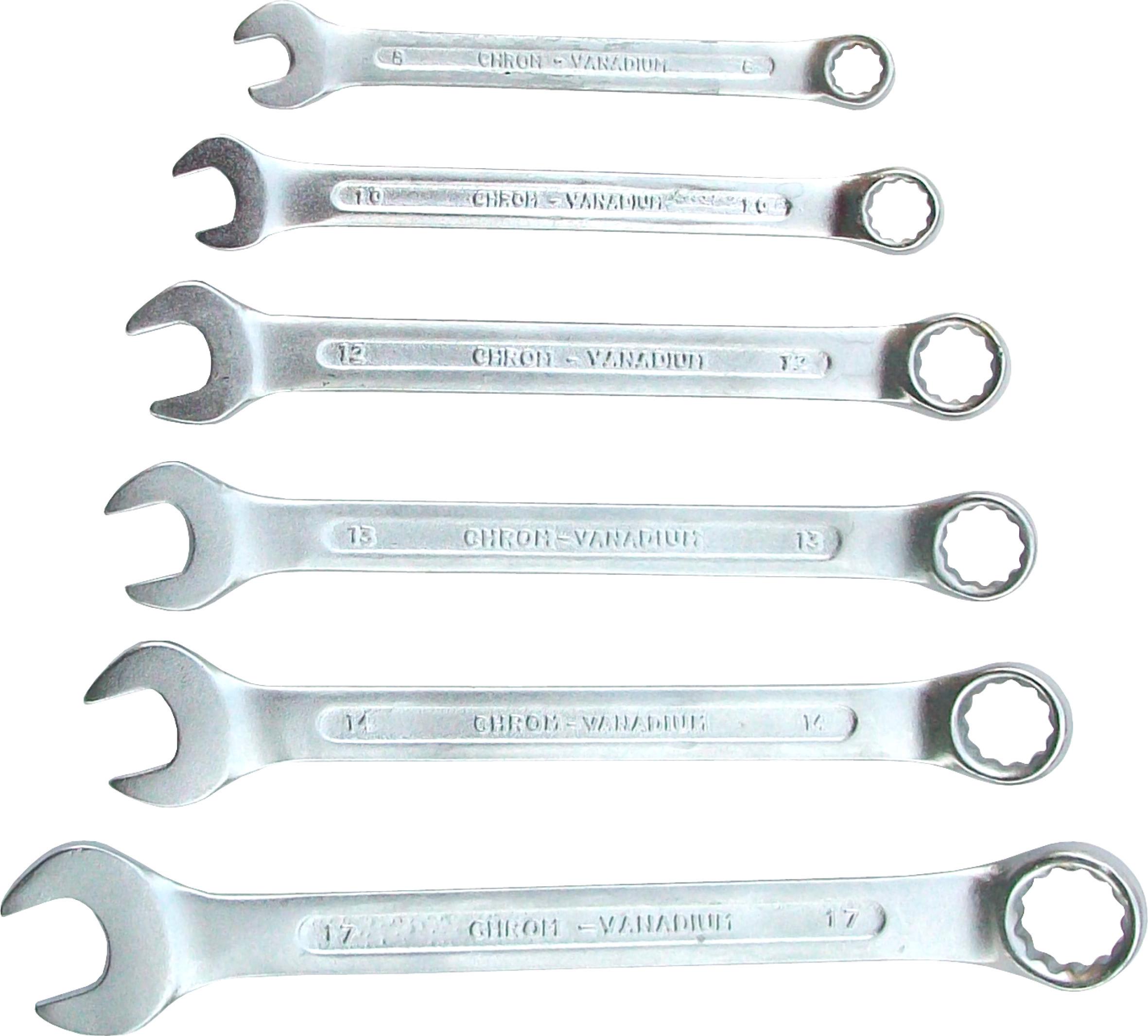 WERKZEYT Súprava kombinovaných kľúčov, 6 ks