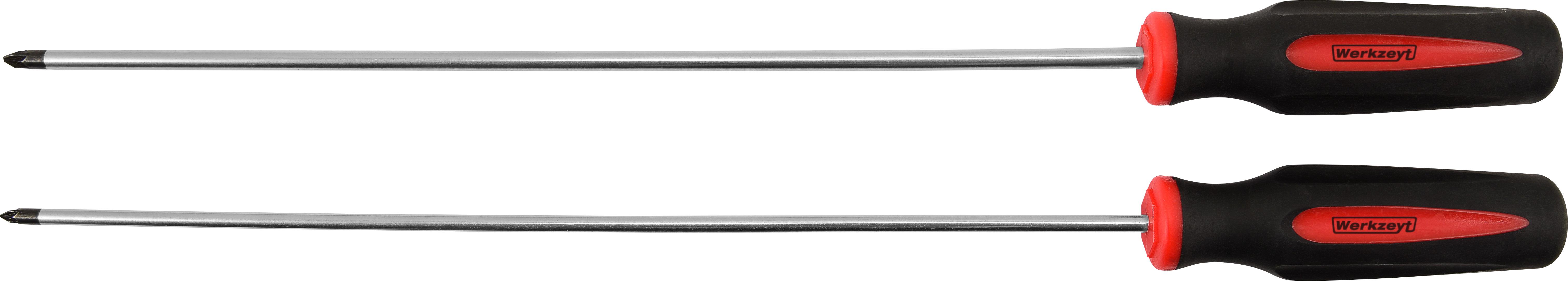 WERKZEYT Súprava dvoch skrutkovačov, 325 mm, PZ1/PZ2