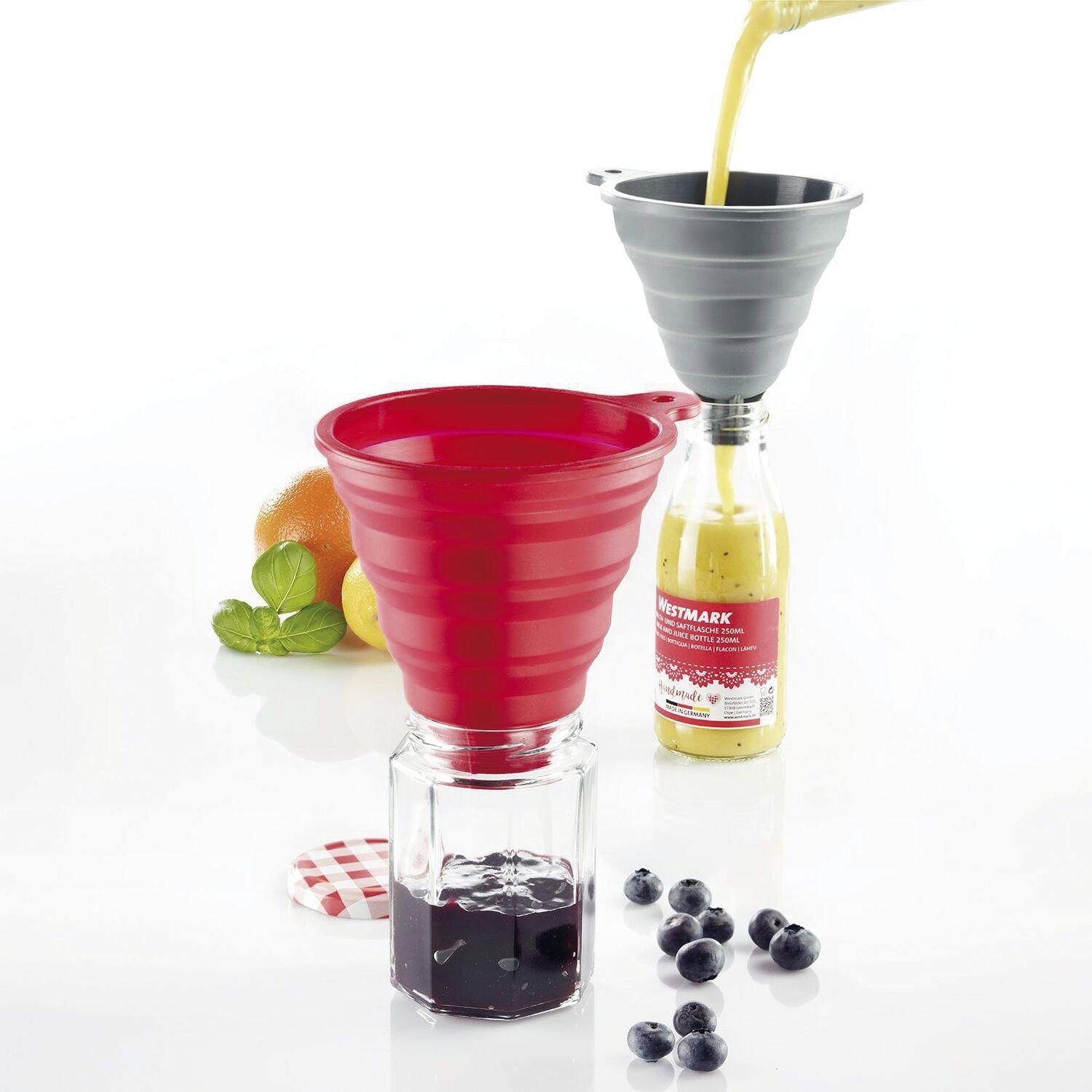 WESTMARK Lievik, 2 ks, skladací, silikón