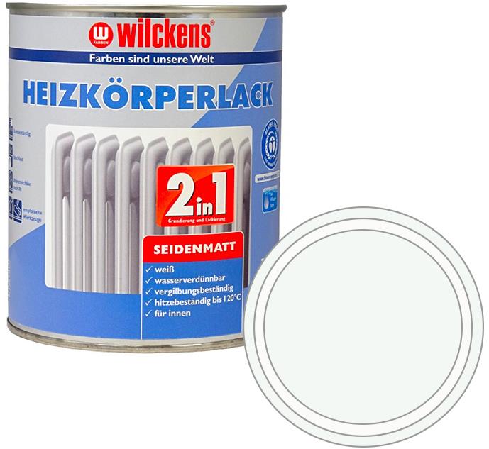 Wilckens Základná biela farba na kúrenie 2 v 1 Heizkoerperlack 375 ml polomatná