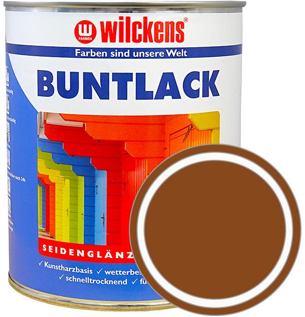 Wilckens Německá syntetická vrchní barva pololesk Buntlack Seidenglaenzend hnědá
