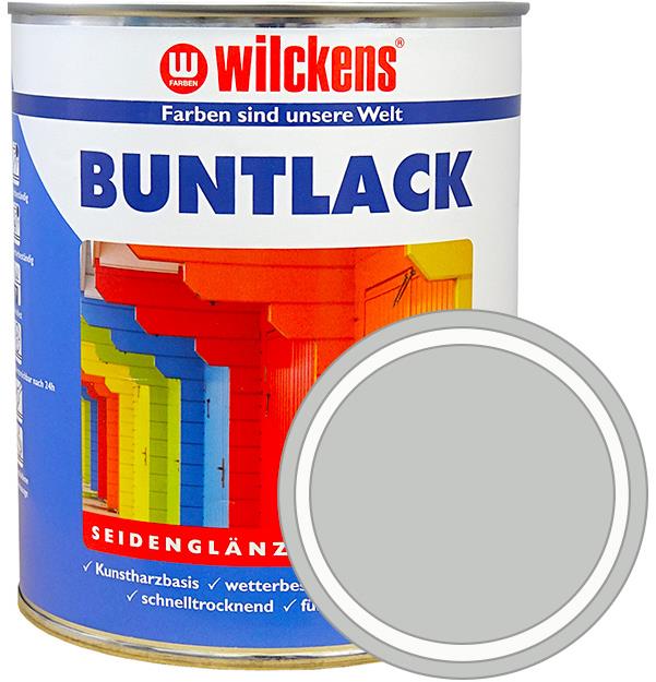 Wilckens Nemecká syntetická vrchná farba pololesk Buntlack Seidenglaenzend svetlo sivá