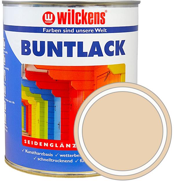 Wilckens Nemecká syntetická vrchná farba pololesk Buntlack Seidenglaenzend krémová