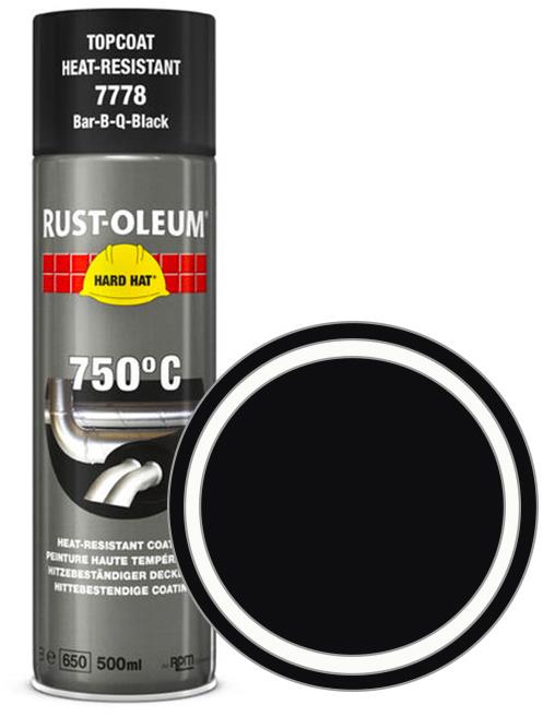 Rust-Oleum Tepelne odolná farba v spreji Heat Resistant Aerosól 750 °C/500 ml čierna