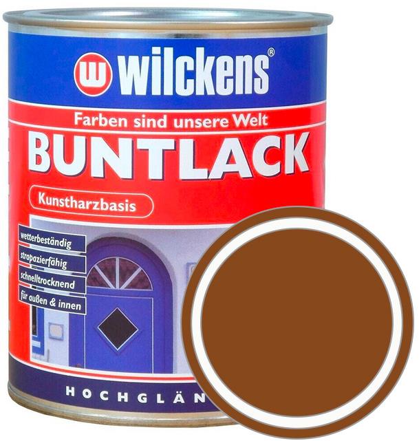 Wilckens Syntetická vrchná farba vysoký lesk Buntlack Hochglaezend, 0,75 l, svetlo hnedá